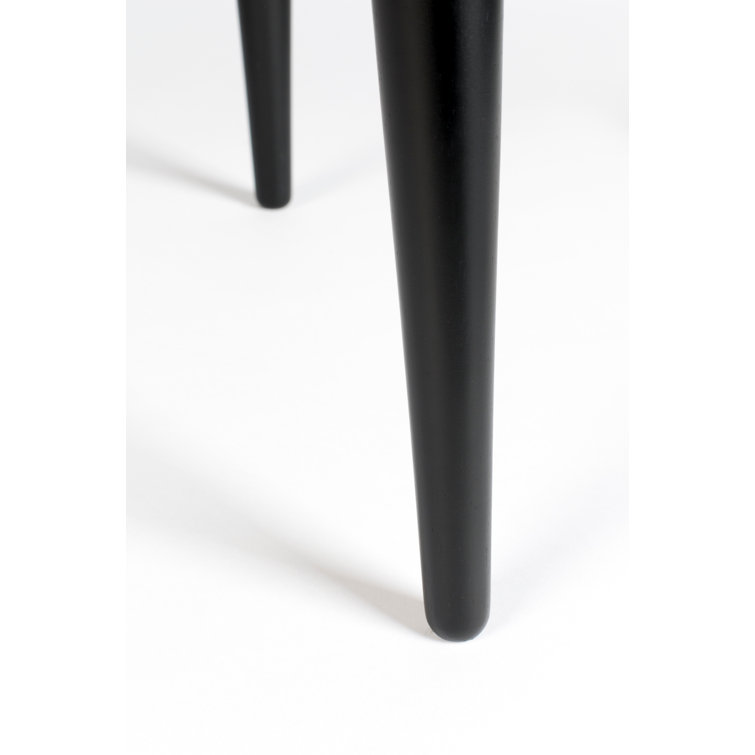 Black Solid Wood Accent Cabinet with Glass Shelves