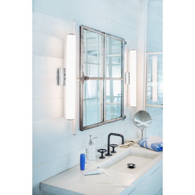 Aryon Frosted Chrome Dimmable LED Bath Bar Light