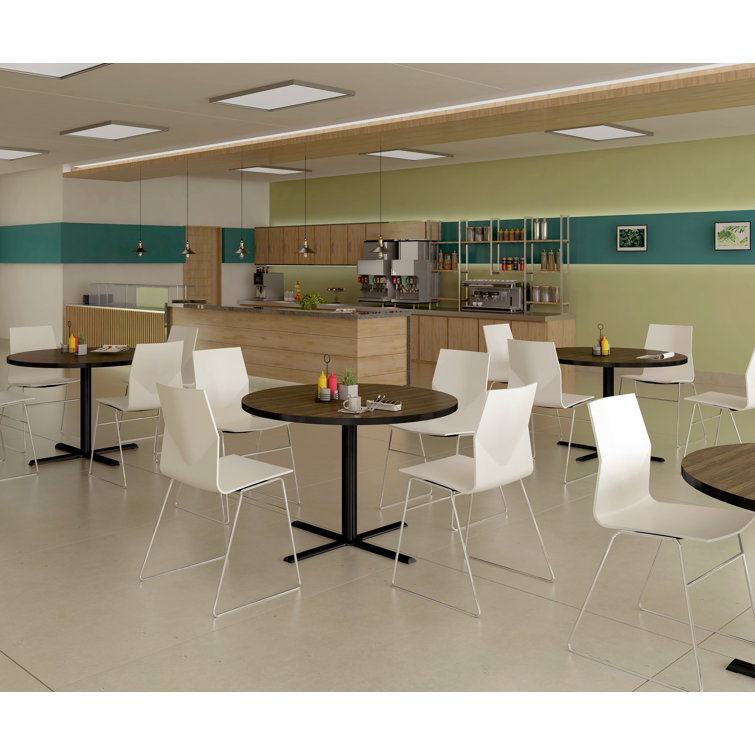 Contemporary 42'' Square Dining Table with Black Granite Finish