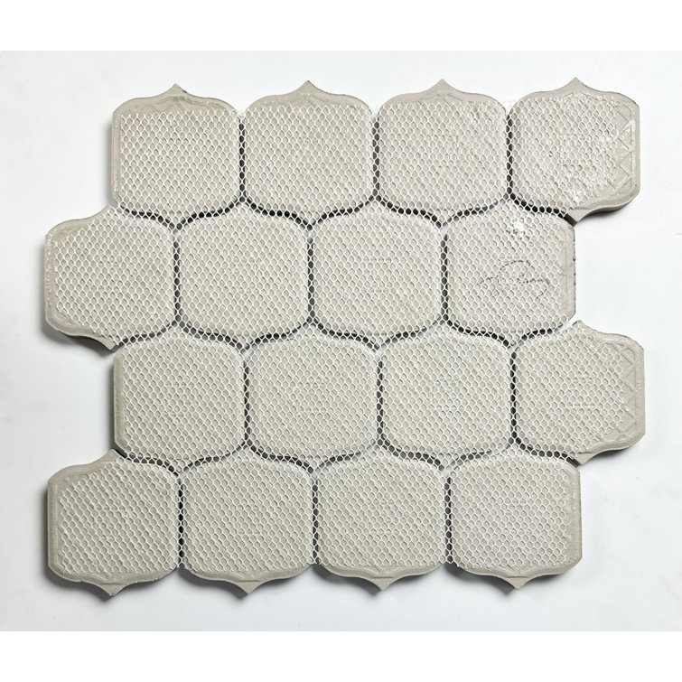 Arabesque Blue Porcelain Mosaic Tile Sheet for Bathroom and Kitchen