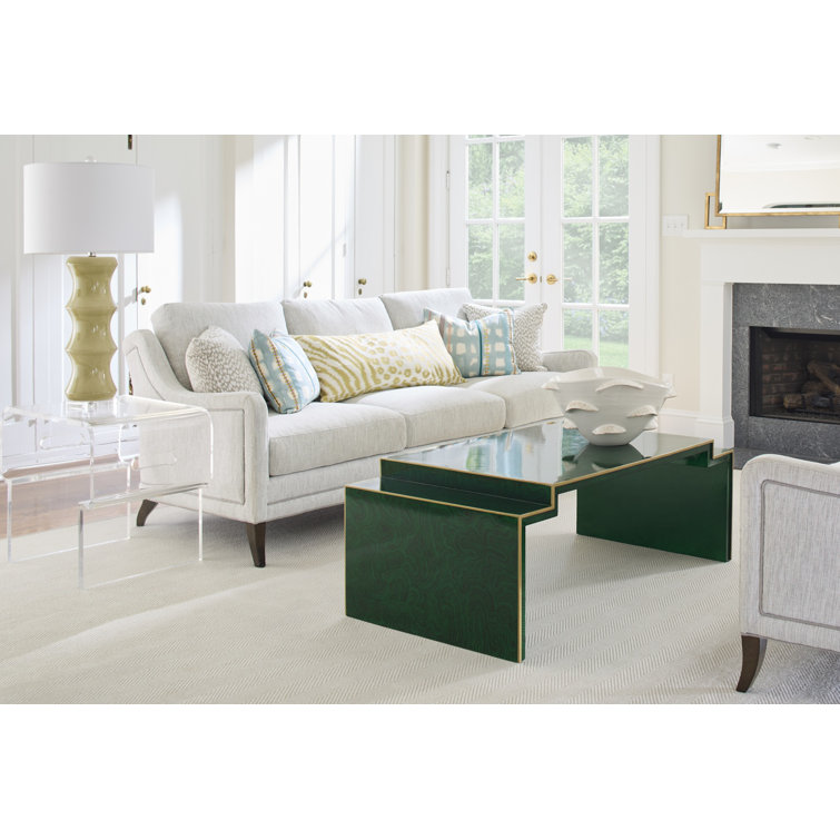 Chatsworth 50'' Malachite Green Solid Wood Coffee Table