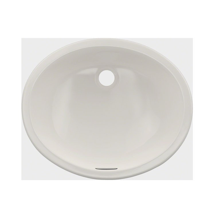 Colonial White Vitreous China Oval Undermount Bathroom Sink