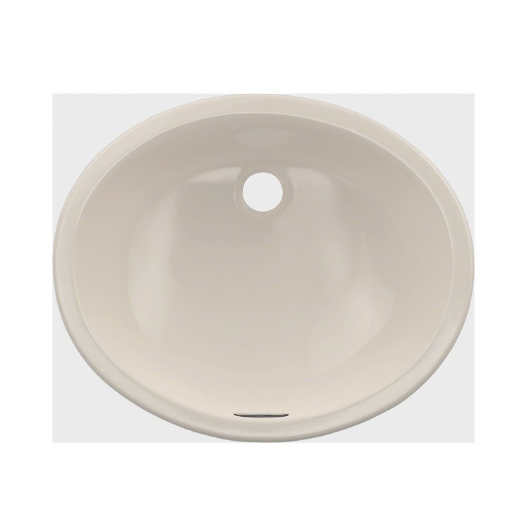 Sedona Beige Oval Ceramic Undermount Bathroom Sink