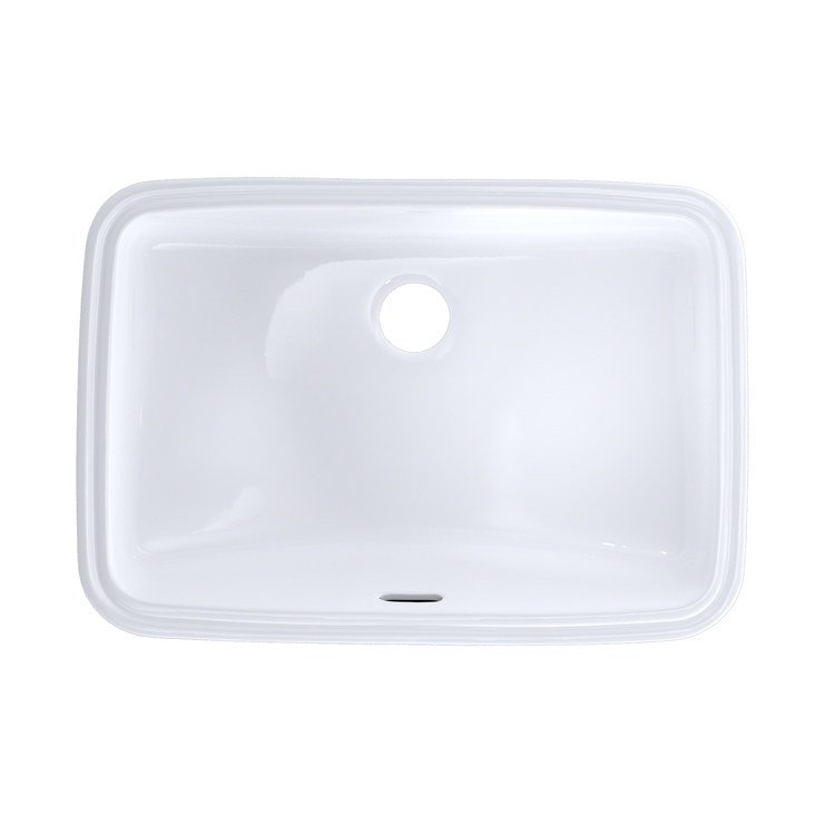 Modern Elegance Beige Ceramic Undermount Bathroom Sink