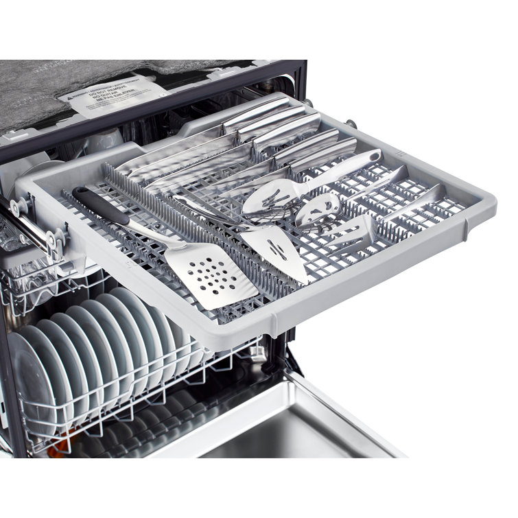 24" White Smart Front Control Dishwasher