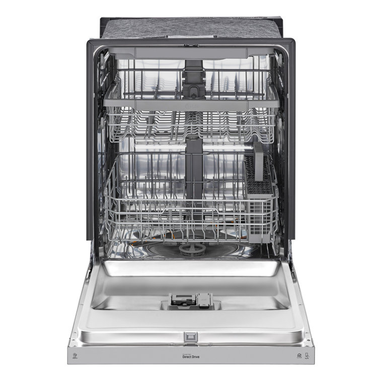 LG 24" QuadWash Dynamic Dry Energy Star Dishwasher in Printproof Stainless Steel