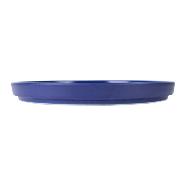 Kaden Blue Porcelain 12-Piece Dinnerware Set for 4