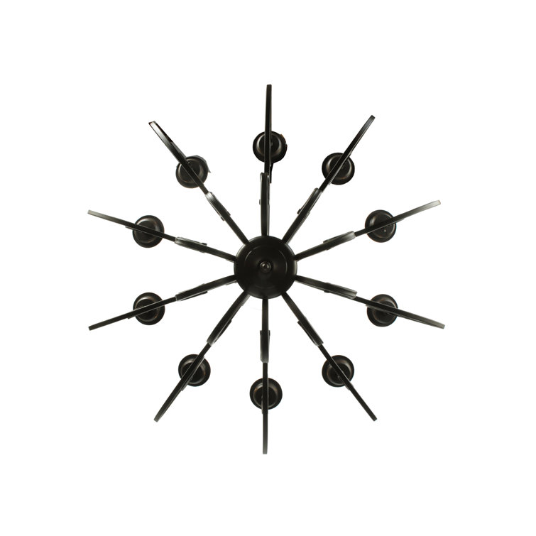 Fernando Bronze 10-Light Candle Chandelier