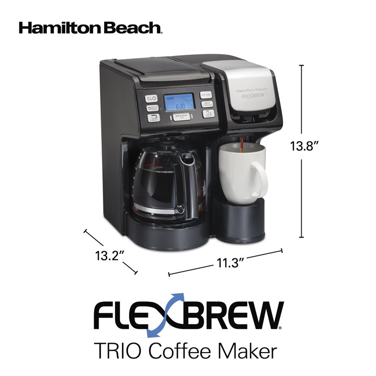 Hamilton Beach Black FlexBrew Trio 2-Way Coffee Maker