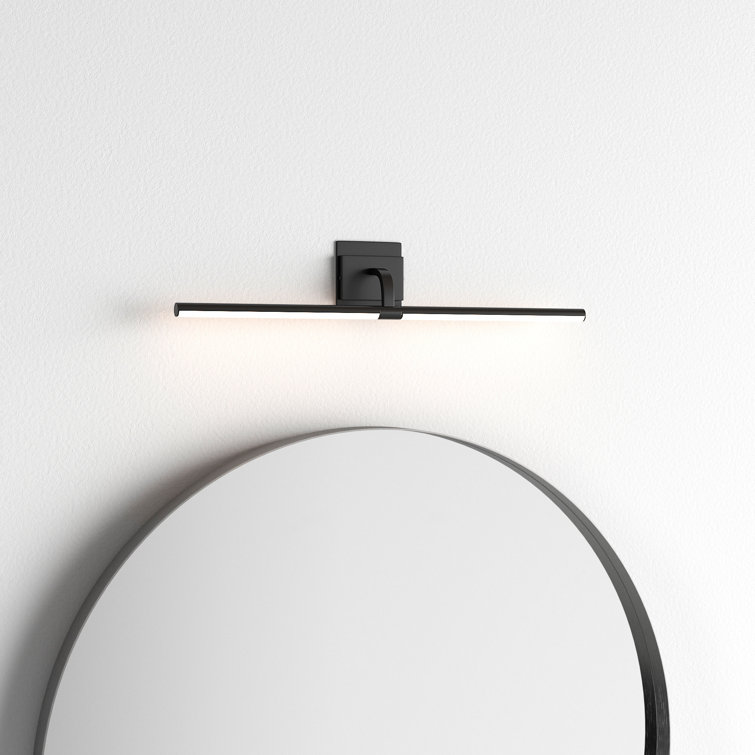 Mona Black Dimmable LED Armed Sconce with Rotatable Frame