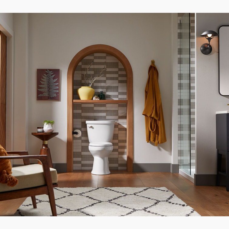 White High Efficiency Two-Piece Elongated Toilet