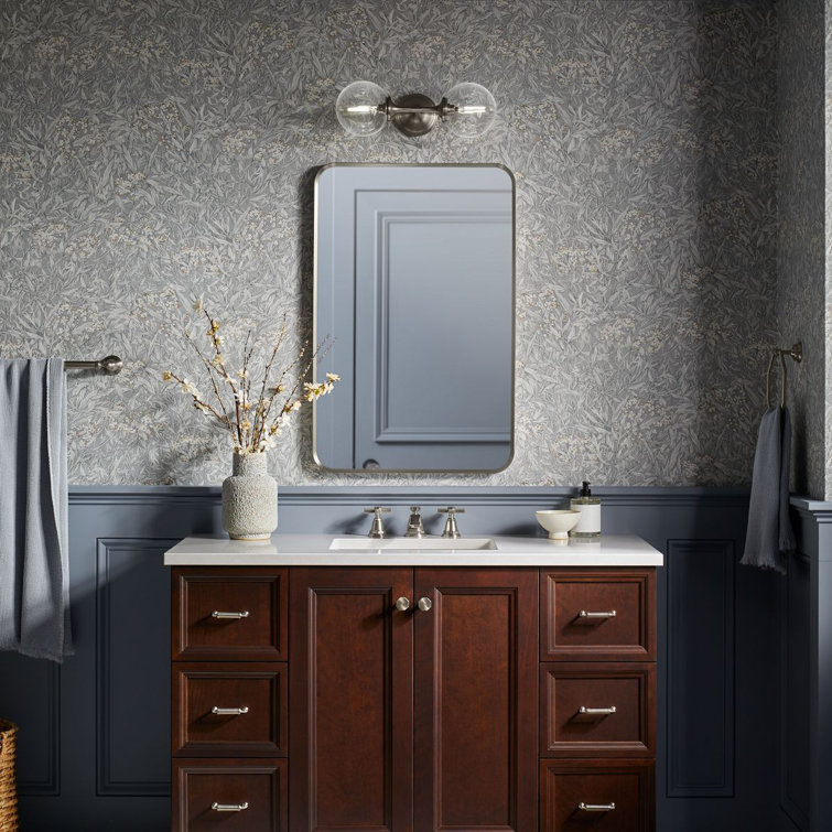 Bellera Oil-Rubbed Bronze 2-Light Wall Sconce with Clear Glass Shades