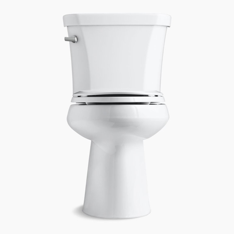 White Elongated High Efficiency Two-Piece Toilet