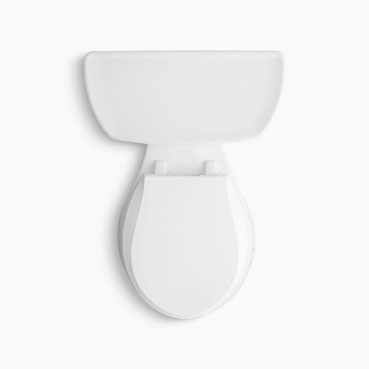 White High Efficiency Round Two-Piece Toilet
