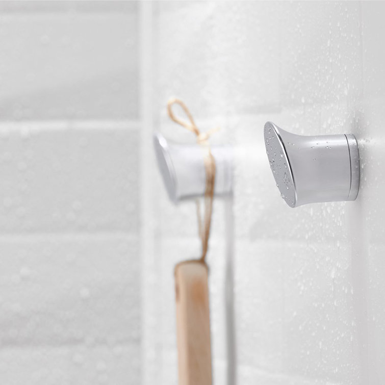 Bright Polished Silver Anodized Aluminum Wall Hook