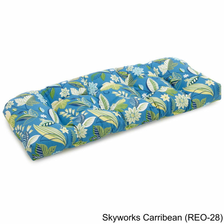 Skyworks Caribbean Floral Outdoor Bench Cushion