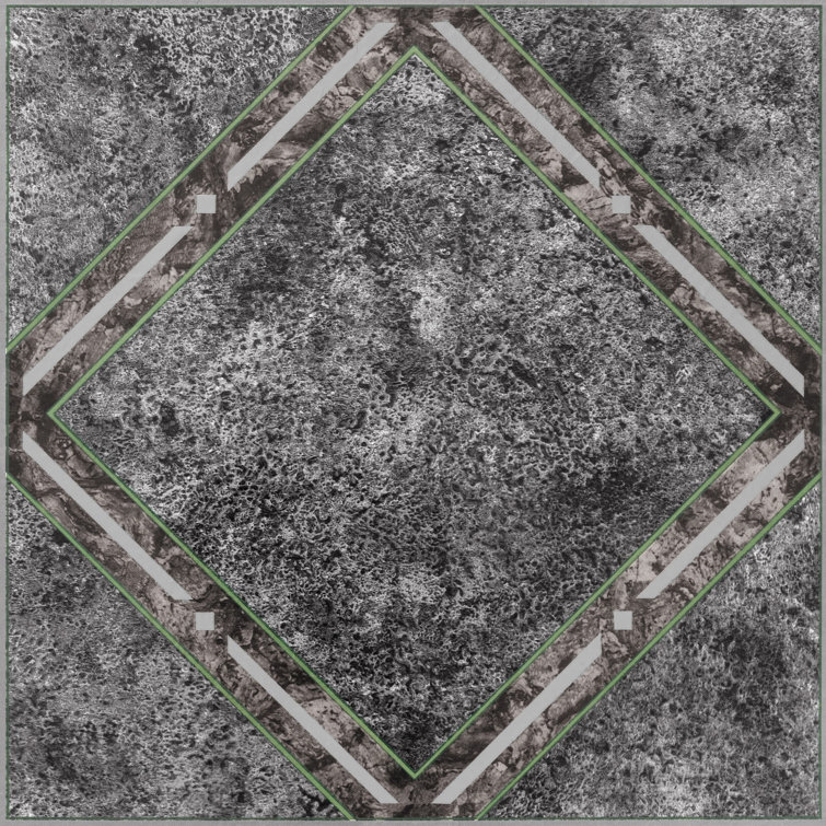 Metallic Marble Diamond Self-Adhesive Vinyl Floor Tiles, 12" x 12"