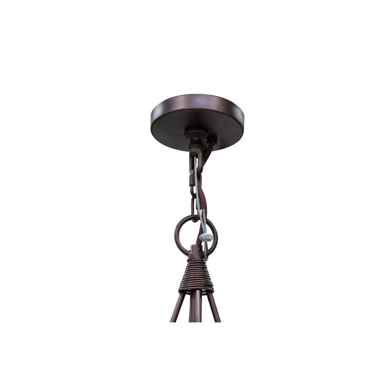 Mahogany Bronze 24-Light Tiered Candle Chandelier