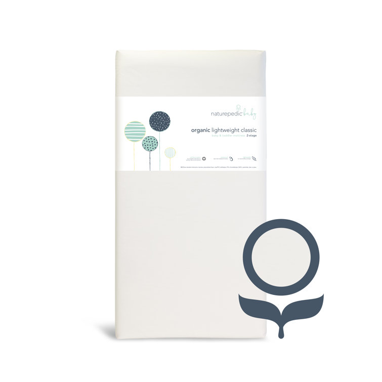 Organic Cotton Lightweight Dual Firmness Crib Mattress