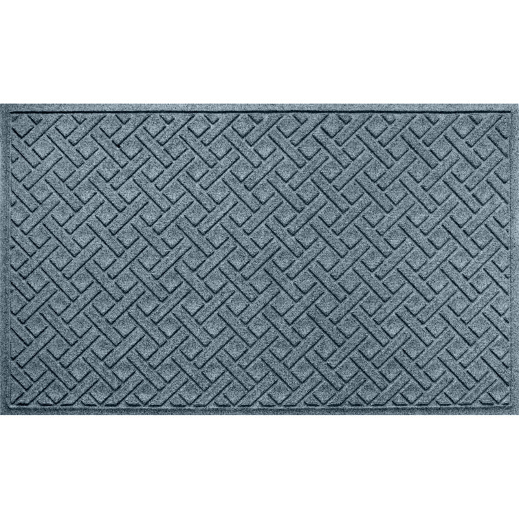 Bluestone Lattice Pattern Outdoor Door Mat 35" x 59"