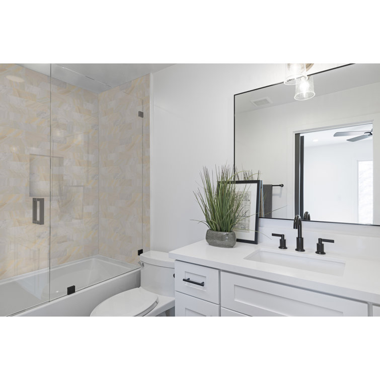 Athena Gold 4" x 12" Honed Marble Subway Tile