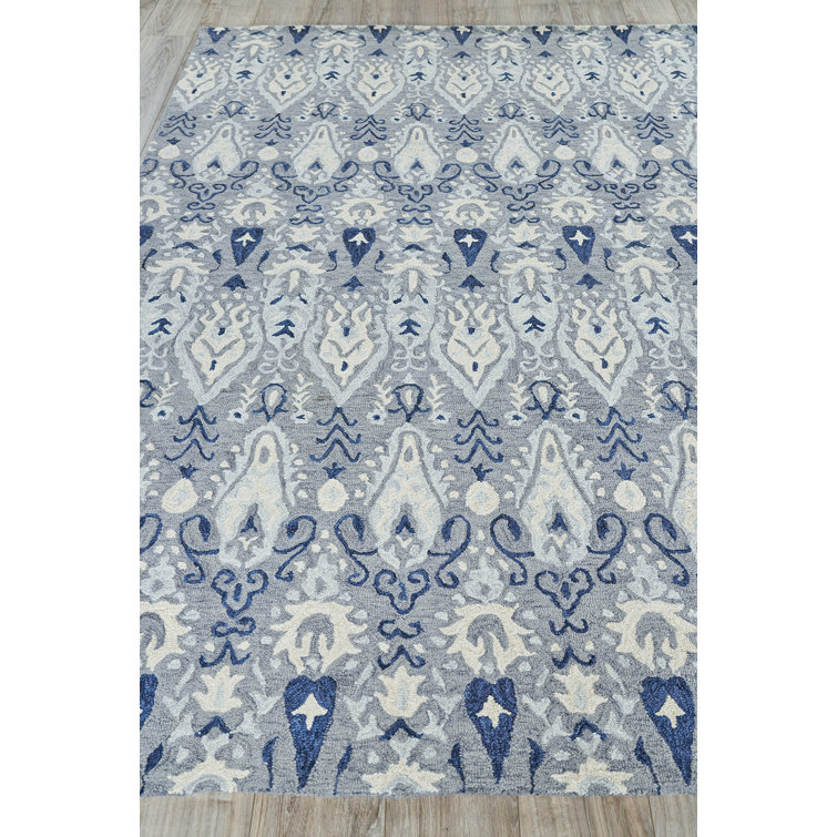 Sarasota Light Blue Hand-Tufted Wool 10' x 14' Area Rug