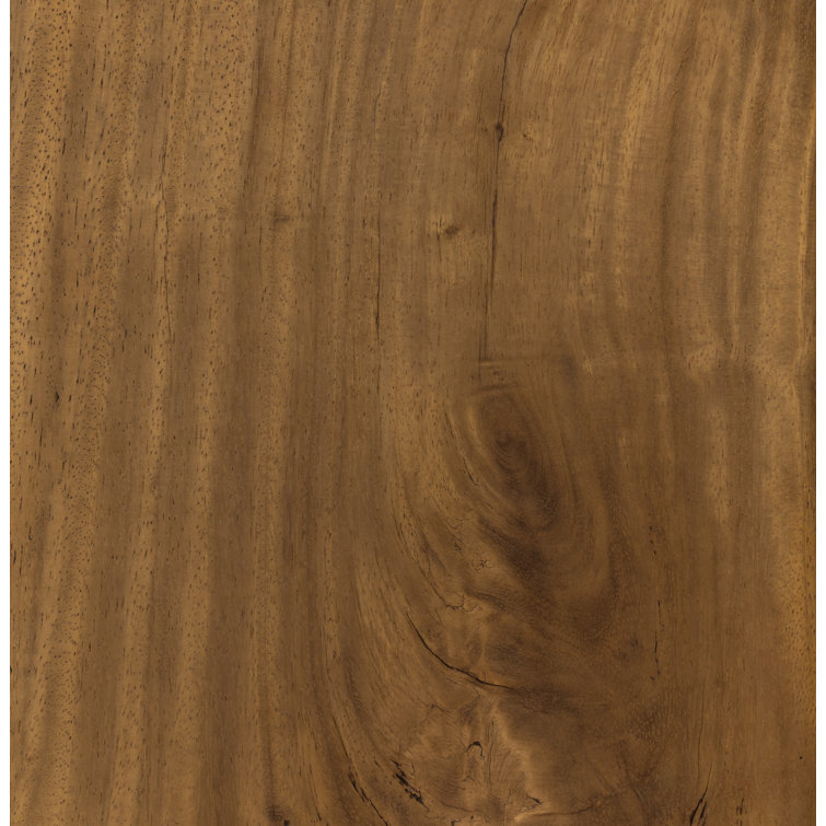 Natural Brown Guanacaste Round 6-Player Poker Table