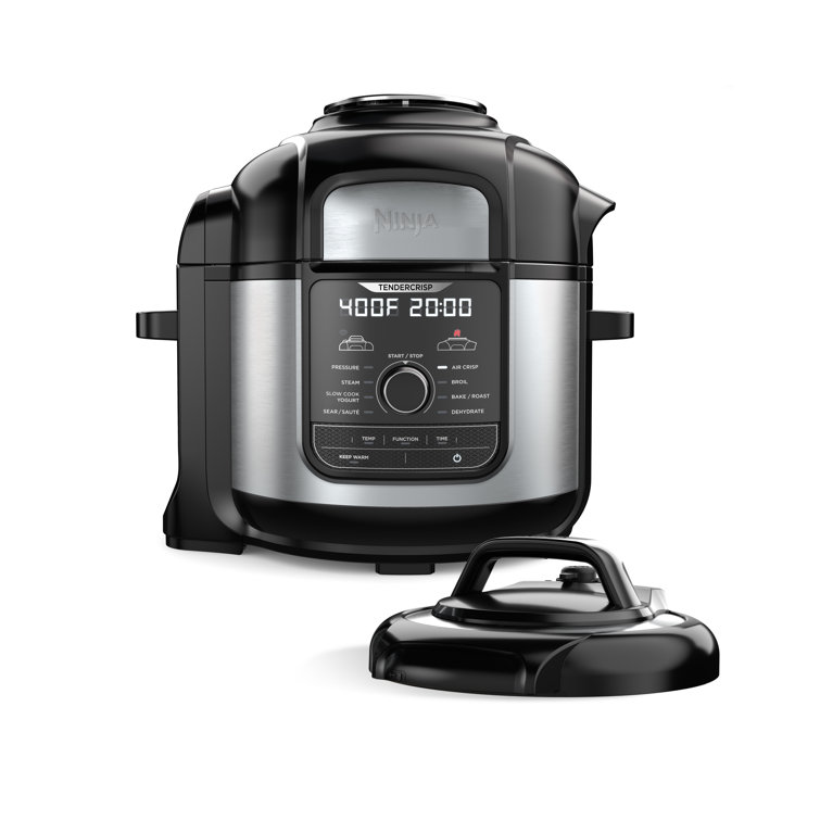 Ninja Foodi 8 Qt. Deluxe XL Black and Stainless Steel Pressure Cooker