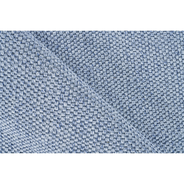 Serene Breeze Light Blue Synthetic 8' x 10' Flatweave Rug