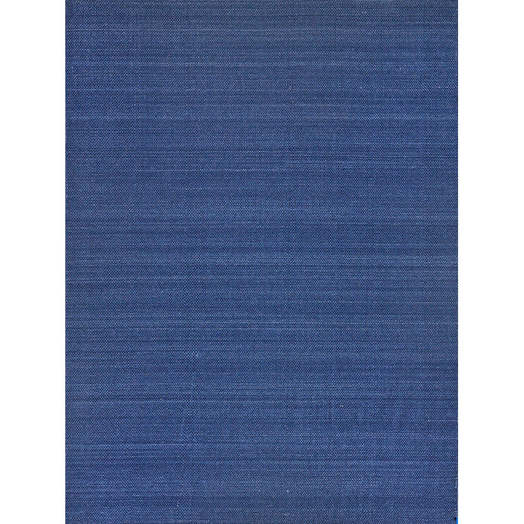 Bali Blue Geometric 10' x 14' Flatweave Synthetic Rug