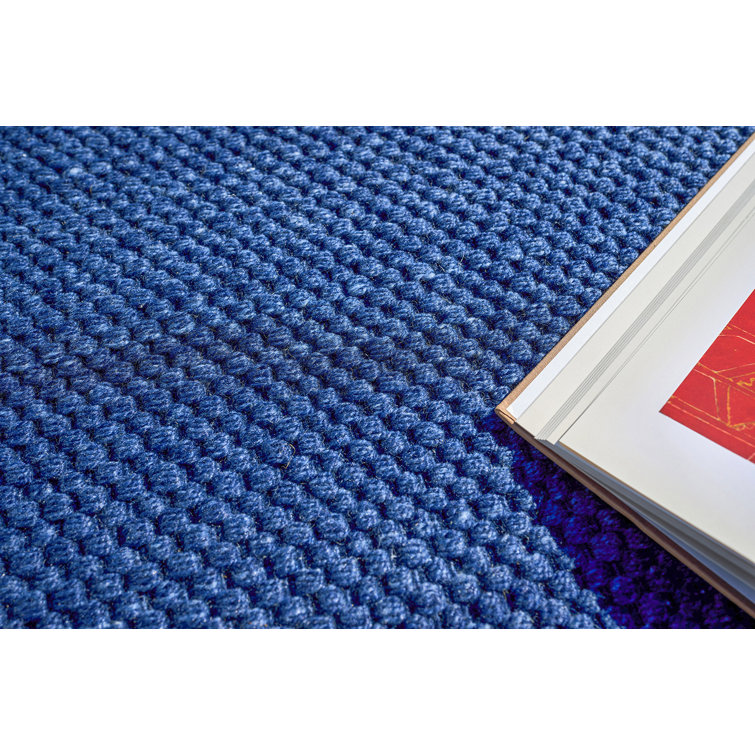 Bali Blue Geometric 10' x 14' Flatweave Synthetic Rug