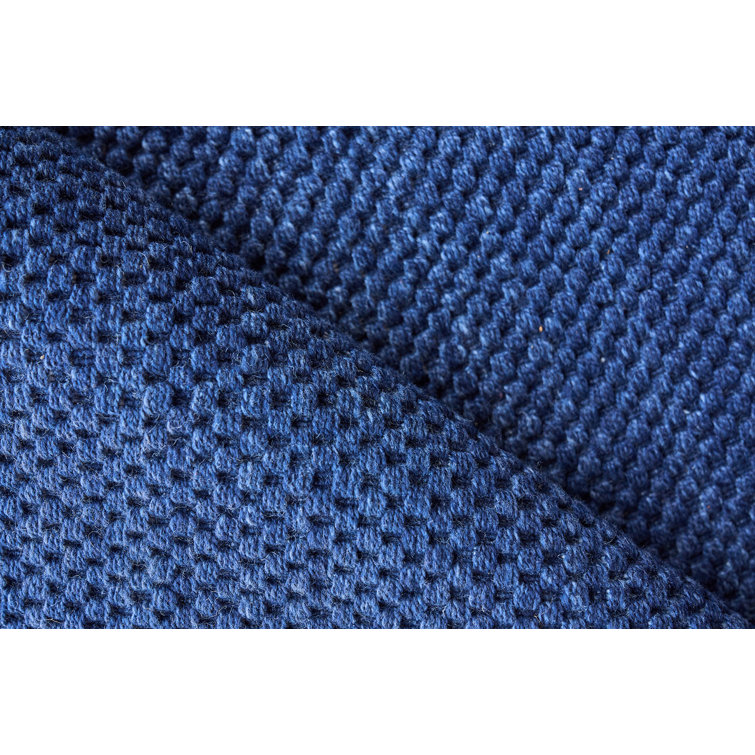 Bali Blue Geometric 10' x 14' Flatweave Synthetic Rug