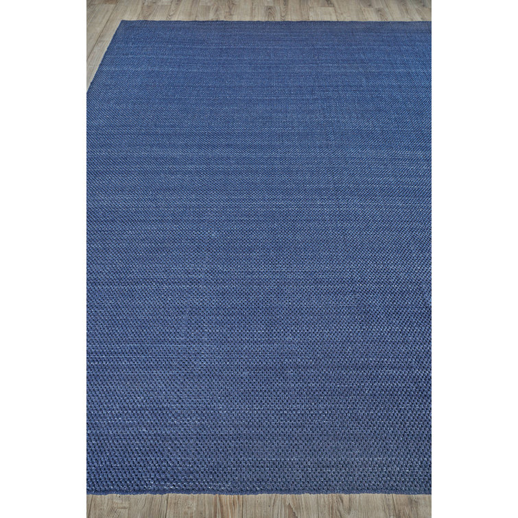 Bali Blue Geometric 10' x 14' Flatweave Synthetic Rug