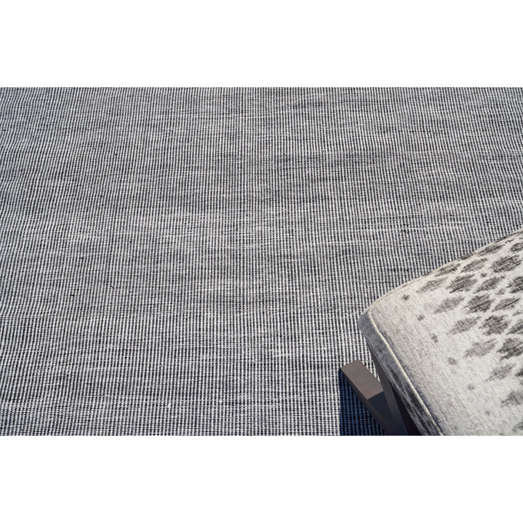 Lenzi Classic Black 9' x 12' Handmade Synthetic Area Rug
