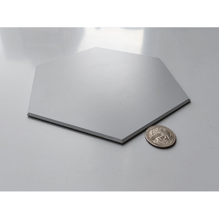 Bex Gray Hexagon Stone Composite Peel & Stick Wall Tile