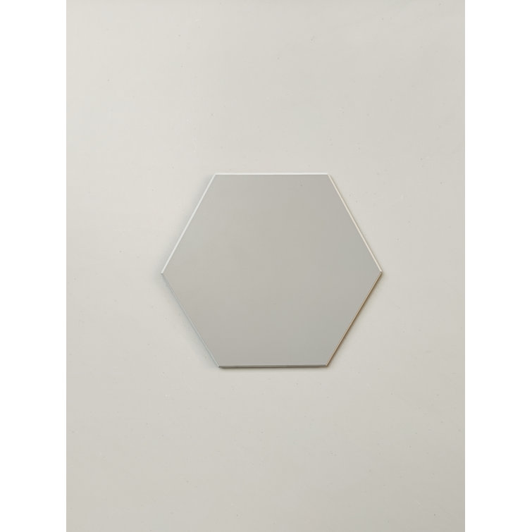 Bex Gray Hexagon Stone Composite Peel & Stick Wall Tile