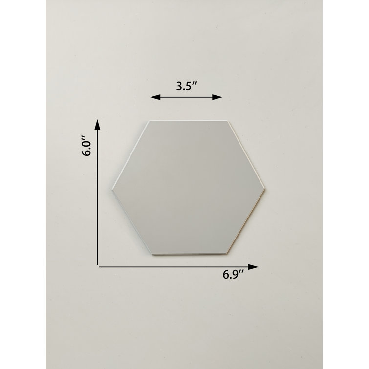 Bex Gray Hexagon Stone Composite Peel & Stick Wall Tile