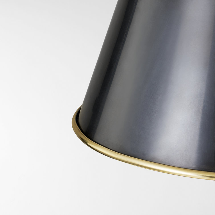 Burnbay Aged Old Bronze 1-Light Metal Shade Pendant