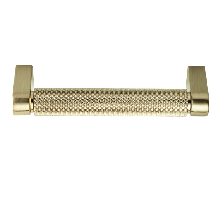 Kent Satin Brass 4" Knurled Bar Pull Multipack