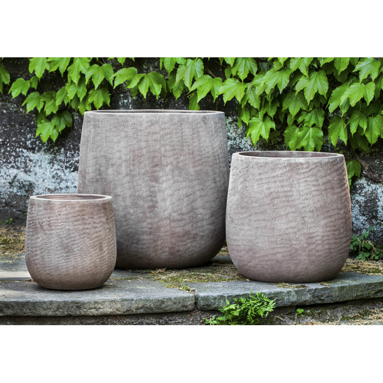 Artisan Terra Cotta Round Planter Set for Indoor & Outdoor