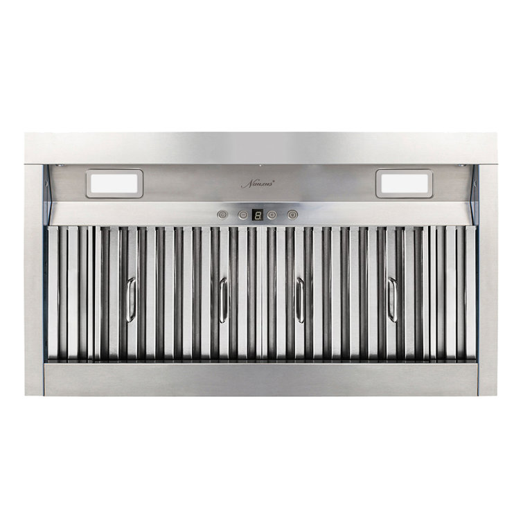 36" Stainless Steel Insert Range Hood with LED Lights and Baffle Filters