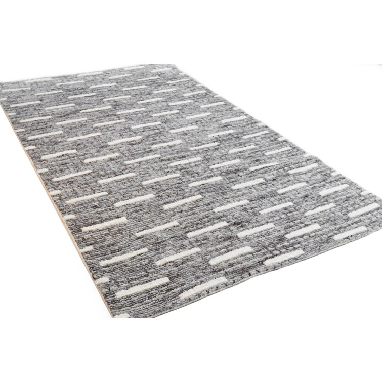 Jedidiah Gray Hand-Knotted Wool Rectangular Area Rug 9' x 12'