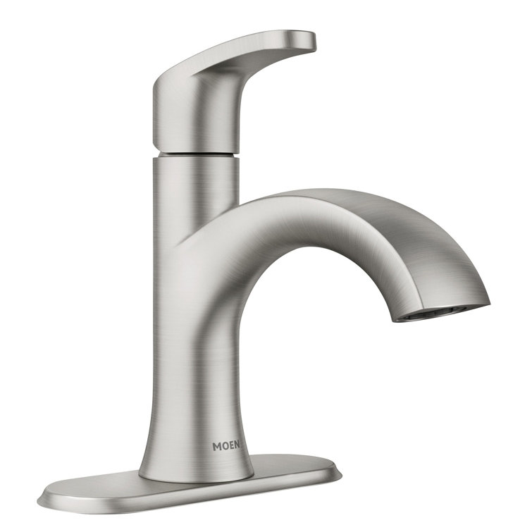 Karis Spot Resist Brushed Nickel Single Handle Bathroom Faucet