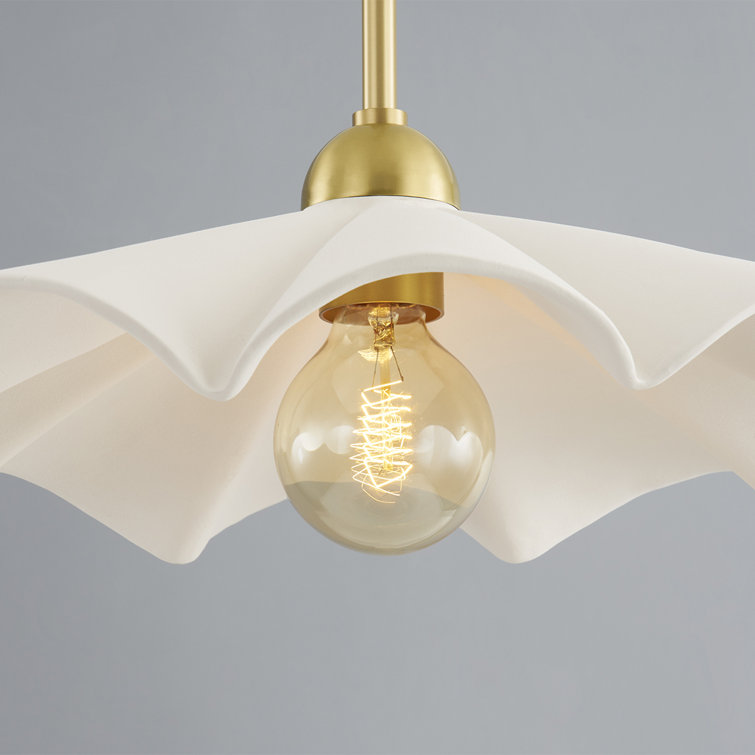 Maisie Aged Brass 1-Light Indoor/Outdoor Bowl Pendant