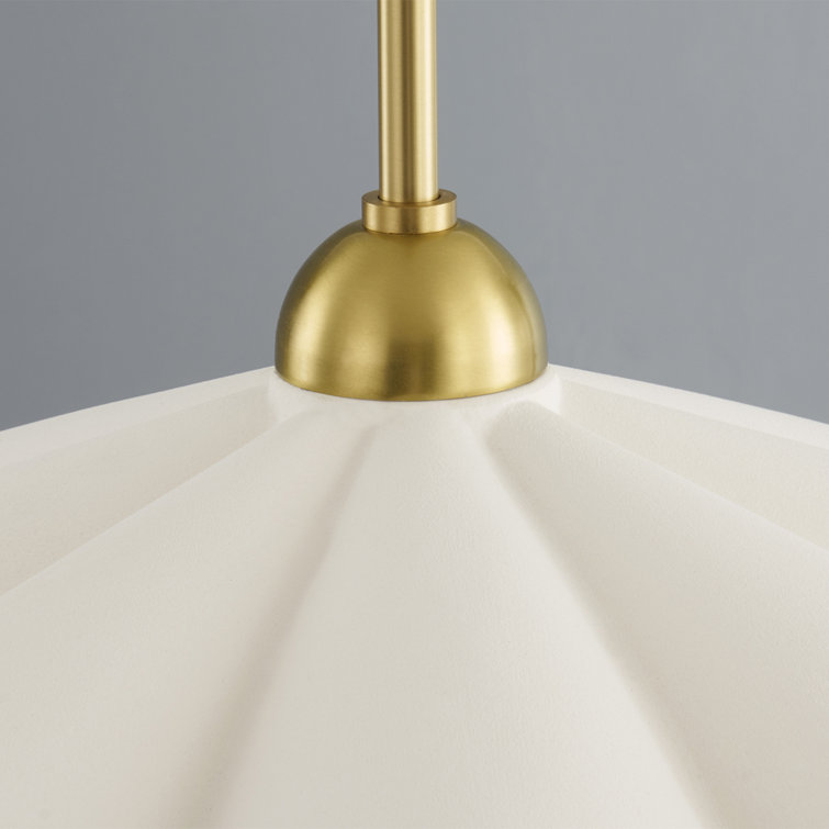 Maisie Aged Brass 1-Light Indoor/Outdoor Bowl Pendant