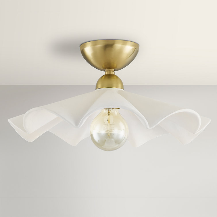Maisie Aged Brass 1-Light Indoor/Outdoor Bowl Pendant