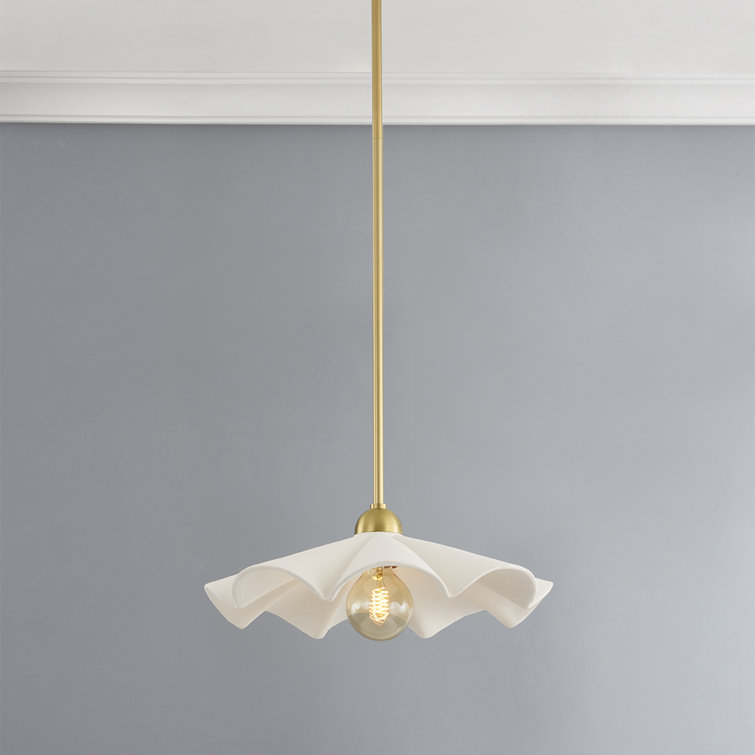 Maisie Aged Brass 1-Light Indoor/Outdoor Bowl Pendant