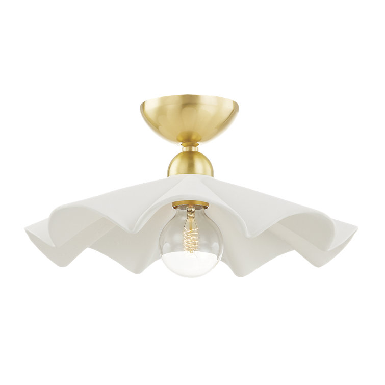 Maisie Aged Brass 1-Light Indoor/Outdoor Bowl Pendant