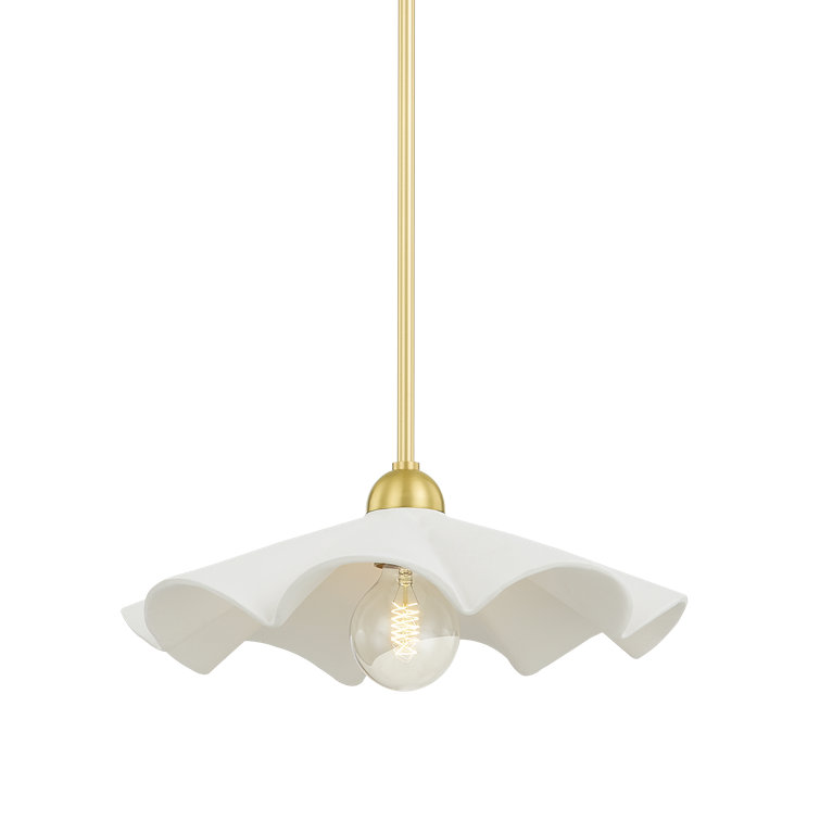 Maisie Aged Brass 1-Light Indoor/Outdoor Bowl Pendant