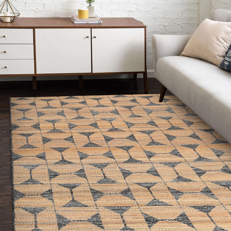 Transitional Handmade Flatweave Runner Rug in Black and Brown